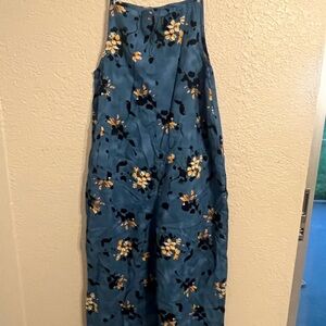 Floral Blue Jumpsuit